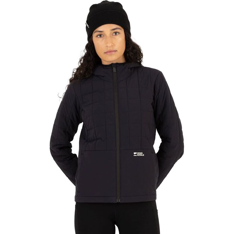 モンスロイヤル レディース アウター ジャケット・ブルゾン フーデッドジャケット ジャケット Mons Royale Canyon Merino Insulated Hooded Jacket - Women's Black ブラック