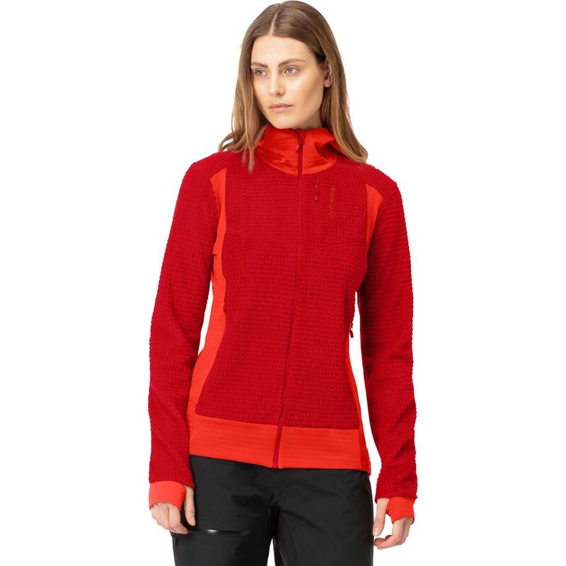 ノローナ レディース アウター ジャケット・ブルゾン フーデッドジャケット ジャケット Norrona Falketind Alpha120 Zip Hooded Jacket - Women's Aura Orange オレンジ