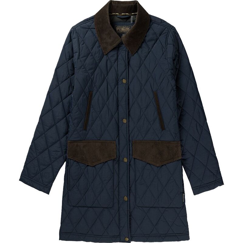 ペンドルトン レディース アウター ジャケット・ブルゾン コーデュロイ コート Pendleton Sun River Corduroy Accent Field Coat - Women Navy ネイビー