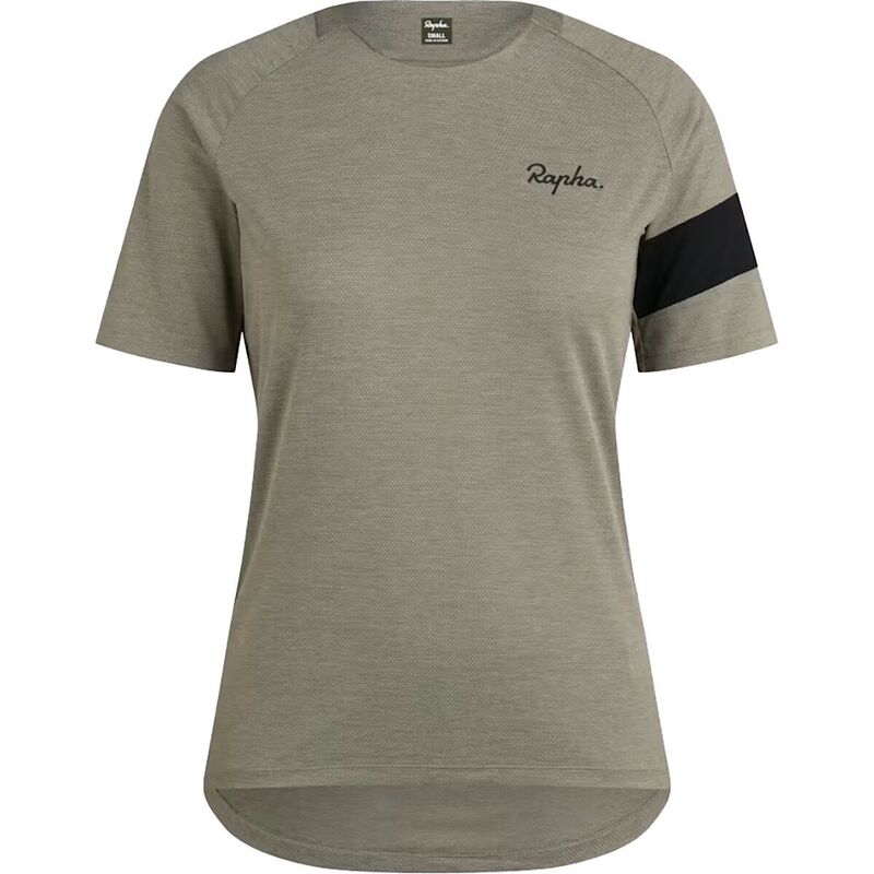 ラファ レディース トップス Tシャツ Rapha Trail Technical T-Shirt - Women's Khaki/Black ブラック 13,665円