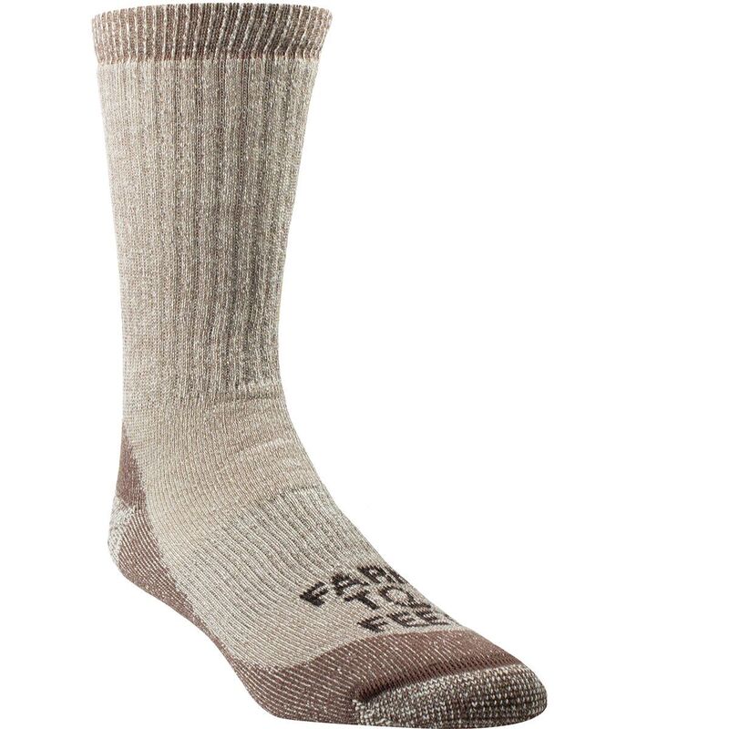 ファーム トゥ フィート メンズ アンダーウェア 靴下 Farm To Feet Boulder Medium Weight Crew Hiking Sock Heritage Walnut