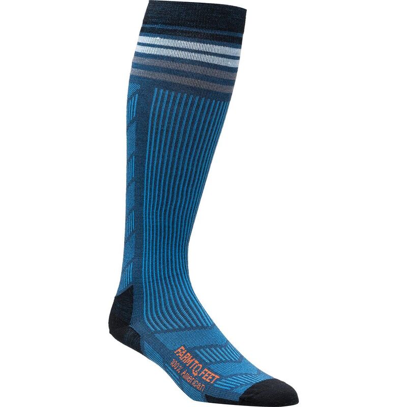 ファーム トゥ フィート レディース アンダーウェア 靴下 Farm To Feet Wilson 2.0 Snow OTC Sock Denim Blue Heather ヘザー