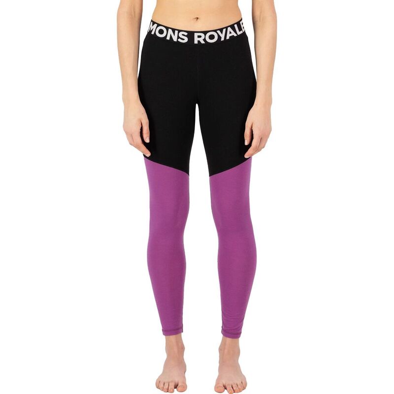 モンスロイヤル レディース ボトムス カジュアルパンツ Mons Royale Cascade Merino Flex 200 Legging - Women's Purple Bolt パープル 18,485円
