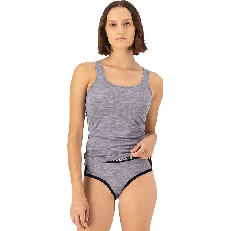 モンスロイヤル レディース トップス Tシャツ Mons Royale Folo Merino Tank - Women's Grey Heather グレー
