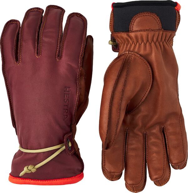 ヘストラ メンズ 付属物 グローブ Hestra Men\u0027s Wakayama 5 Finger Gloves Bordeaux/Brown 赤銅色
