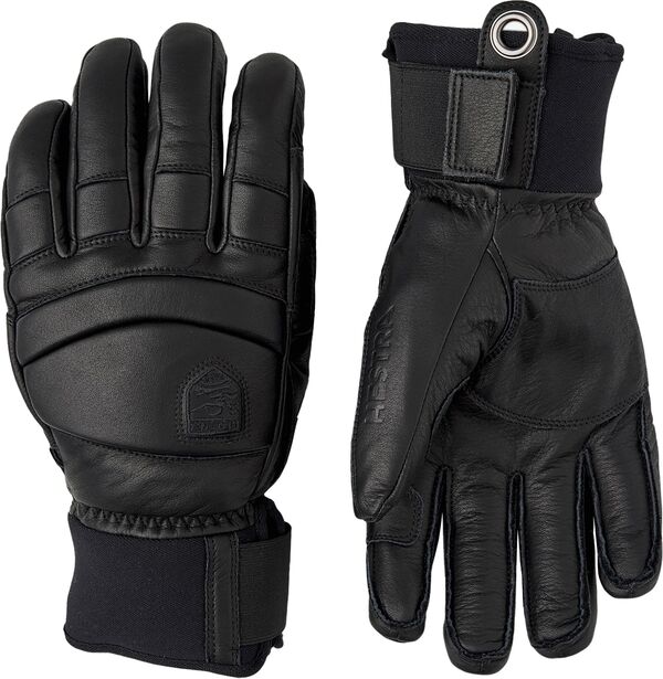 ヘストラ メンズ 付属物 グローブ なめし革 Hestra Men\u0027s Leather Falline 5-Finger Gloves Black/Black 黒いこと
