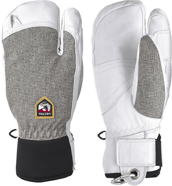 ヘストラ メンズ 付属物 グローブ なめし革 Hestra Men\u0027s Army Leather Patrol 3-Finger Glove Light Grey 薄墨色