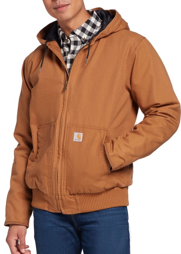 カーハート メンズ アウター ジャケット・ブルゾン Carhartt Men's Washeduck Active Jacket Carhartt Brown ブラウン｜ReVida 店
