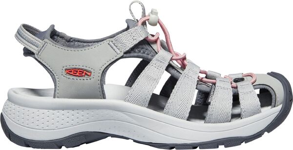 キーン レディース シューズ サンダル KEEN Women's Astoria West Sandals Grey/Coral グレー｜ReVida 店