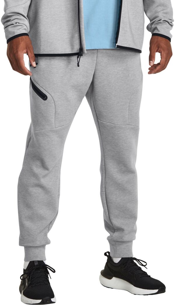 アンダーアーマー メンズ ボトムス カジュアルパンツ ジョガーパンツ フリース Under Armour Men's Unstoppable Fleece Joggers Mod Gray グレー｜ReVida 店