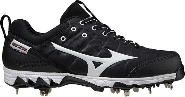ミズノ レディース シューズ スニーカー Mizuno Women's 9-Spike Swift 7 Metal Fastpitch Softball Cleats Black/White ホワイト