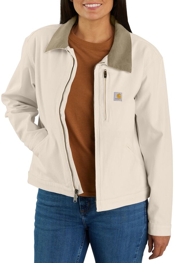 カーハート レディース アウター ジャケット・ブルゾン Carhartt Women's Detroit Jacket Natural｜ReVida 店