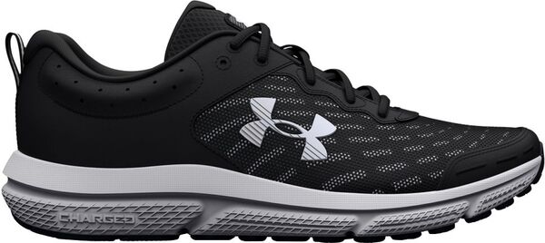 アンダーアーマー メンズ シューズ スニーカー Under Armour Men's Charged Assert 10 Running Shoes Black/White ホワイト