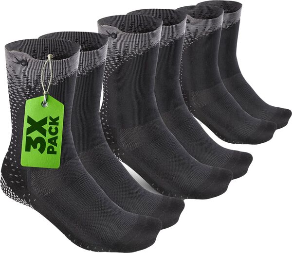 ラックス レディース アンダーウェア 靴下 LUX Performance Grip Cleat Calf Socks - 3 Pack Black ブラック 10,765円