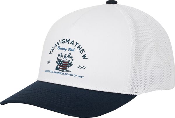 トラビスマヒュー レディース アクセサリー 帽子 TravisMathew Adult Firecracker Fiesta Golf Hat White ホワイト
