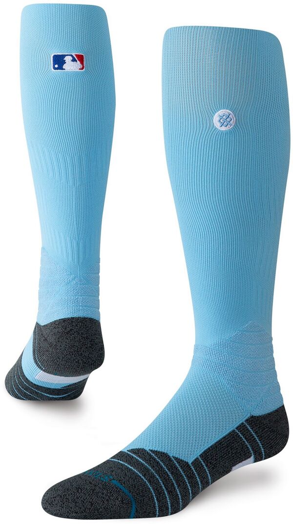 スタンス メンズ アンダーウェア 靴下 Stance Adult MLB Diamond Pron-Field Baseball Socks Light Blue ブルー