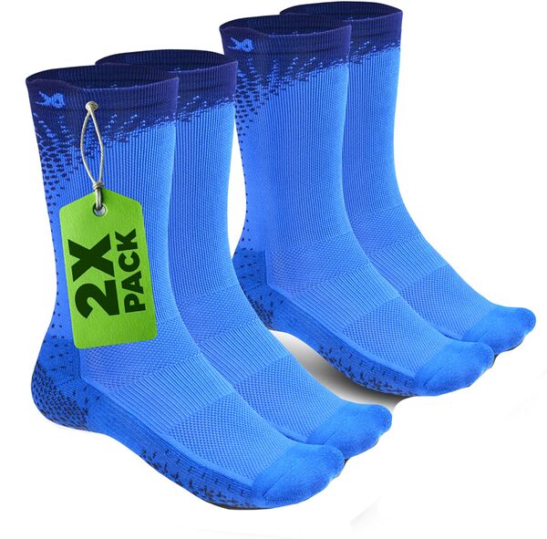 ラックス メンズ アンダーウェア 靴下 LUX Performance Grip Cleat Calf Socks - 2 Pack Blue ブルー