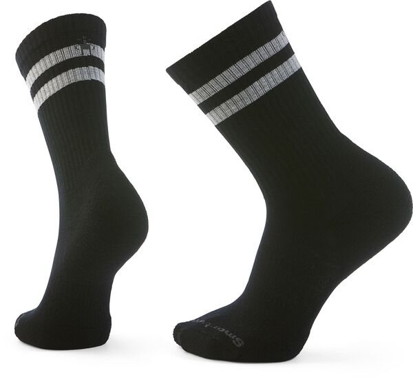 スマートウール メンズ アンダーウェア 靴下 SmartWool Everyday Athletic Striped Crew Socks Black ブラック