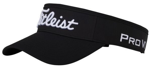 タイトリスト レディース アクセサリー 帽子 Titleist Adultour Performance Golf Visor Black/White ホワイト
