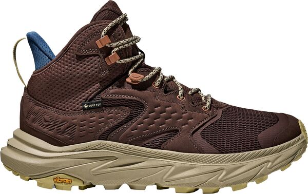 ホカオネオネ メンズ シューズ ブーツ・レインブーツ 旗がしら HOKA Men\u0027s Anacapa 2 Mid GTX Hiking Boots Walnut/Oyster Mushroom