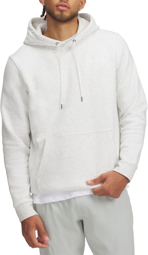 アンダーアーマー メンズ アウター パーカー・スウェット フリース Under Armour Men's Icon Fleece Hoodie White/White ホワイト｜ReVida 店 14,896円