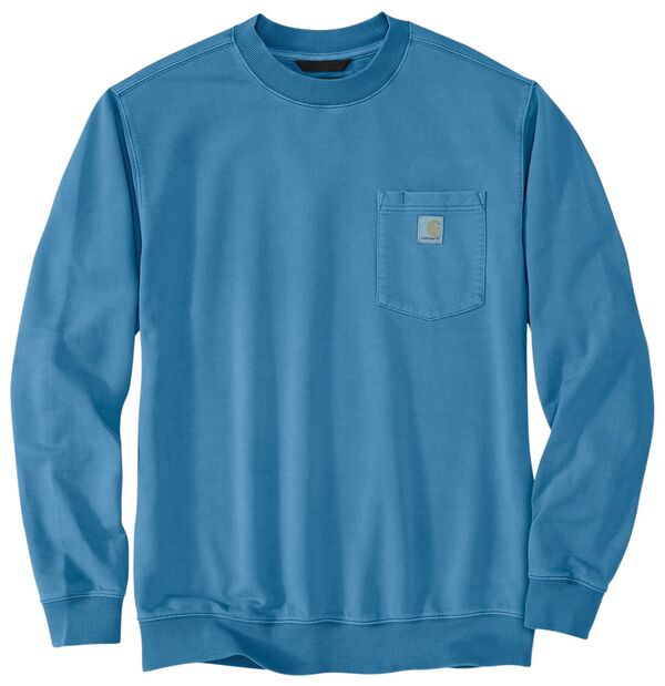 カーハート メンズ アウター パーカー・スウェット シャツ Carhartt Men's Garment Dye Crew Sweatshirt Horizon Blue ブルー