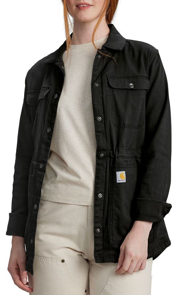 カーハート レディース アウター ジャケット・ブルゾン Carhartt Women's Tencelightweight Canvas Jacket Black ブラック