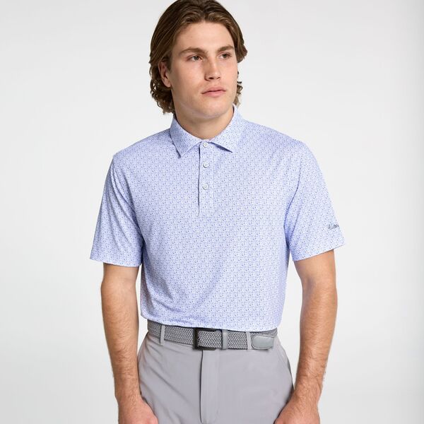 ウォルターヘーゲン メンズ トップス ポロシャツ プリント Walter Hagen Men's Performance 11 Novelty Print Golf Polo Lucky Drinks White/Cobalt ホワイト
