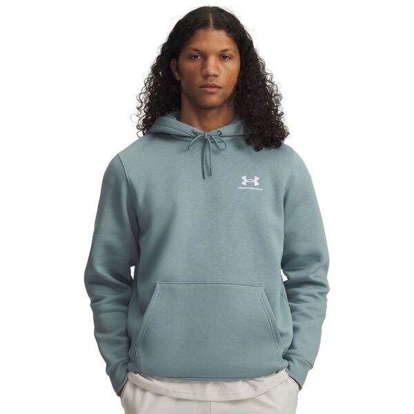 アンダーアーマー メンズ アウター パーカー・スウェット フリース Under Armour Men's Icon Fleece Hoodie Serpentine/White ホワイト