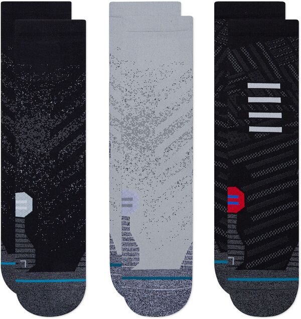スタンス メンズ アンダーウェア 靴下 Stance Light Performance Crew Socks - 3 Pack Multi マルチカラー｜ReVida 店