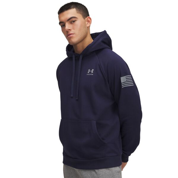 アンダーアーマー メンズ アウター パーカー・スウェット Under Armour Men's Freedom Flag Hoodie Midnight Navy/Steel ネイビー