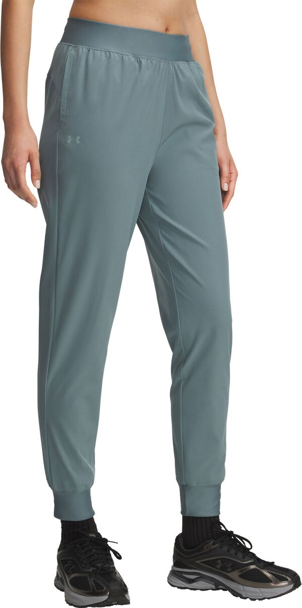 アンダーアーマー レディース ボトムス ハーフパンツ・ショーツ Under Armour Women's Rival High-Rise Woven Pants Jasper Blue/Serpentine ブルー｜ReVida 店