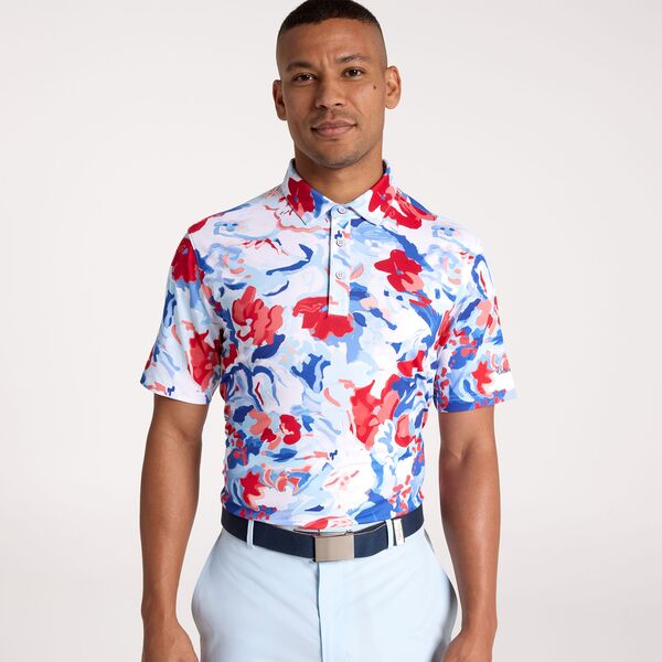 ウォルターヘーゲン メンズ トップス ポロシャツ プリント Walter Hagen Men's Performance 11 Novelty Print Golf Polo Guoache Florals Red レッド｜ReVida 店