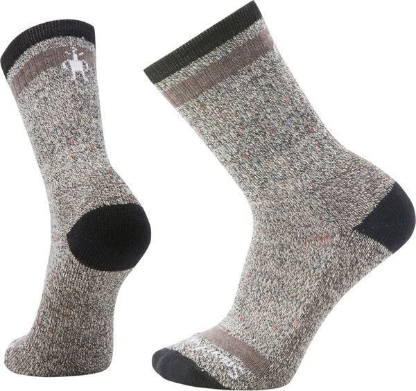 スマートウール メンズ アンダーウェア 靴下 Smartwool Men's Everyday Larimer Light Cushion Crew Socks Black/Taupe Heather ブラック