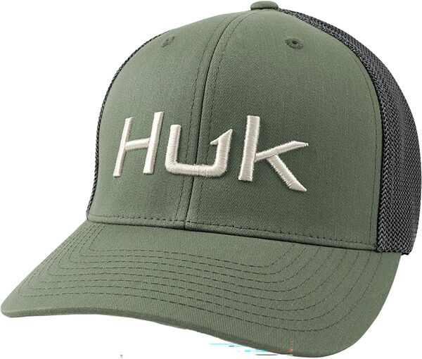 フック メンズ アクセサリー 帽子 刺繍 HUK Men's Embroidered 110 Trucker Hat Moss