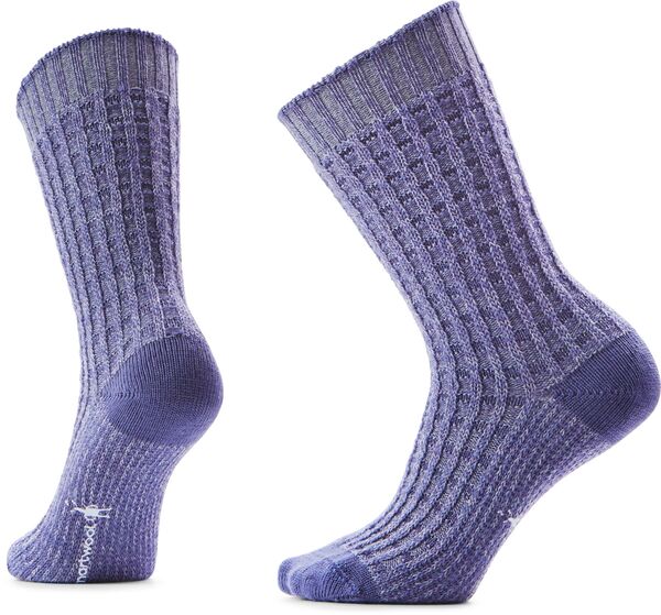 スマートウール メンズ アンダーウェア 靴下 Smartwool Everyday Cozy Waffle Press Crew Socks Chalk Violet チョーク