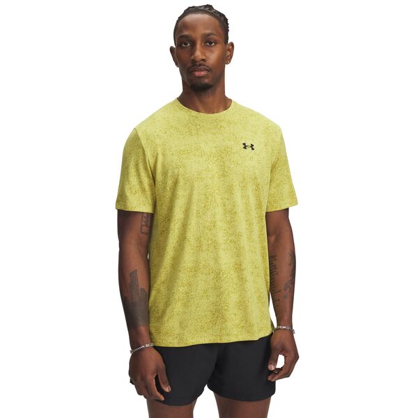 アンダーアーマー メンズ トップス Tシャツ Under Armour Men UA Tech Pixelate T-Shirt Yellow Shade/Black ブラック