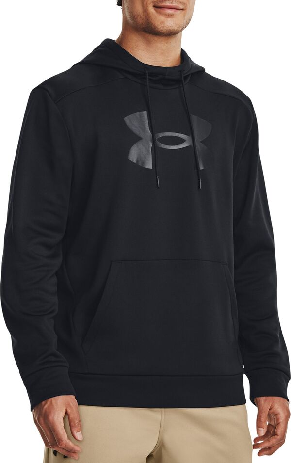 アンダーアーマー メンズ アウター パーカー・スウェット ロゴ フリース Under Armour Men's Armour Fleece Big Logo Hoodie Black ブラック