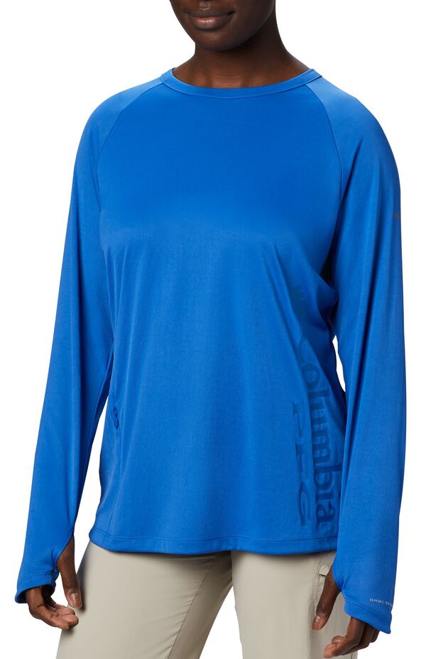 コロンビア レディース トップス シャツ ニット Columbia Women's PFG Buoy Knit Long Sleeve Shirt Vivid Blue ブルー