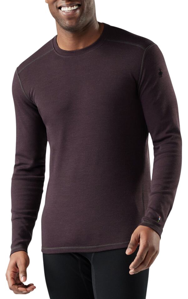 かっこ良い絨毛 メンズ トップス プルオーバー 労働者の一団のど首 Smartwool Men\u0027s Merino 250 Baselayer Crewneck Shirt Mink Heather ギョリュウモドキ カジュアルシャツ-メンズファッション-トップス