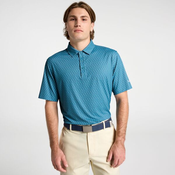 ウォルターヘーゲン メンズ トップス スポーツシャツ 刷り上げる Walter Hagen Men\u0027s Performance 11 Novelty Print Golf Polo Linear Flags Acrylic