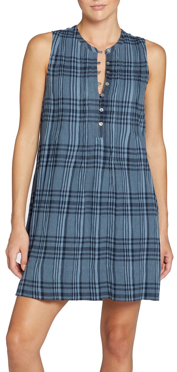 ファレティ レディース ボトムス カジュアルパンツ Faherty Women's Isha Dress Clearwater Navy Plaid ネイビー