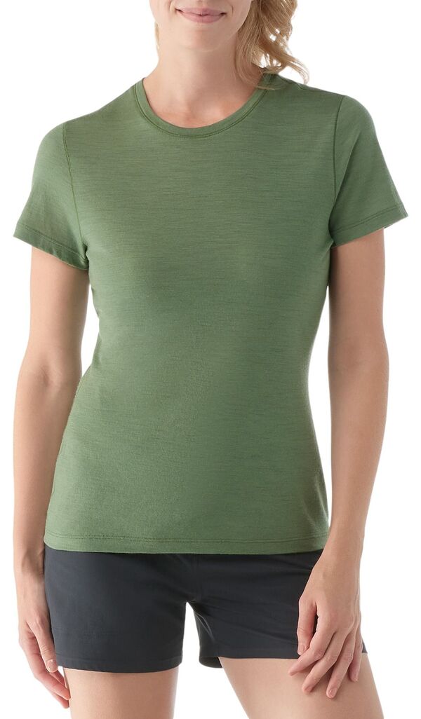 かっこ良い羊毛 レディース トップス プルオーバー Smartwool Women\u0027s Merino SS Tee Fern Green 緑であること