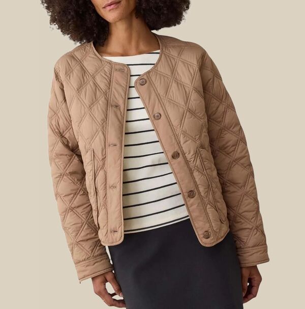マリーン レイヤー レディース アウター ジャケット・ブルゾン キルティング Marine Layer Women's Marina Quilted Liner Jacket Caramel
