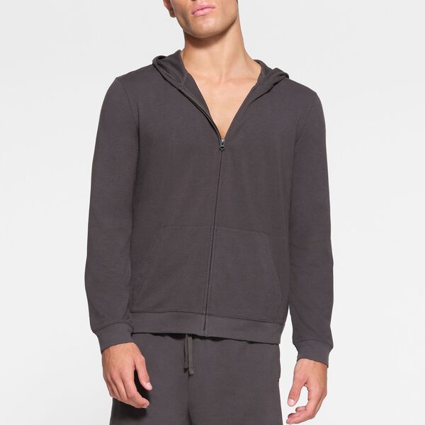 スキムズ メンズ アウター パーカー・スウェット ジャージー SKIMS Men's Jersey Lounge Zip Up Hoodie Ash アッシュ