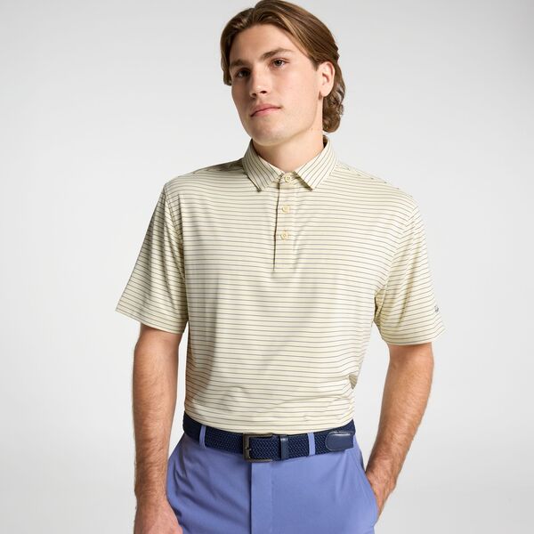 ウォルターヘーゲン メンズ トップス スポーツシャツ Walter Hagen Men\u0027s Performance 11 Classic Stripe Polo Almond Oil/Mid Blue 青み