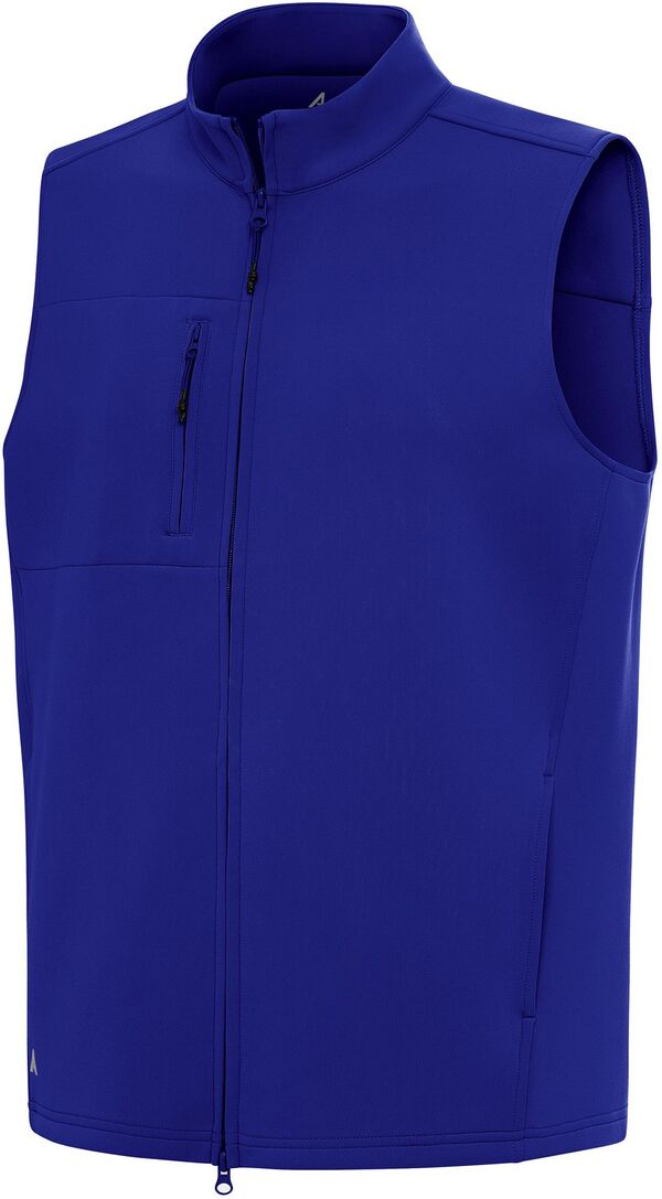 アンティグア メンズ トップス ベスト Antigua Men's Demand Full-Zip Golf Vest Dark Royal