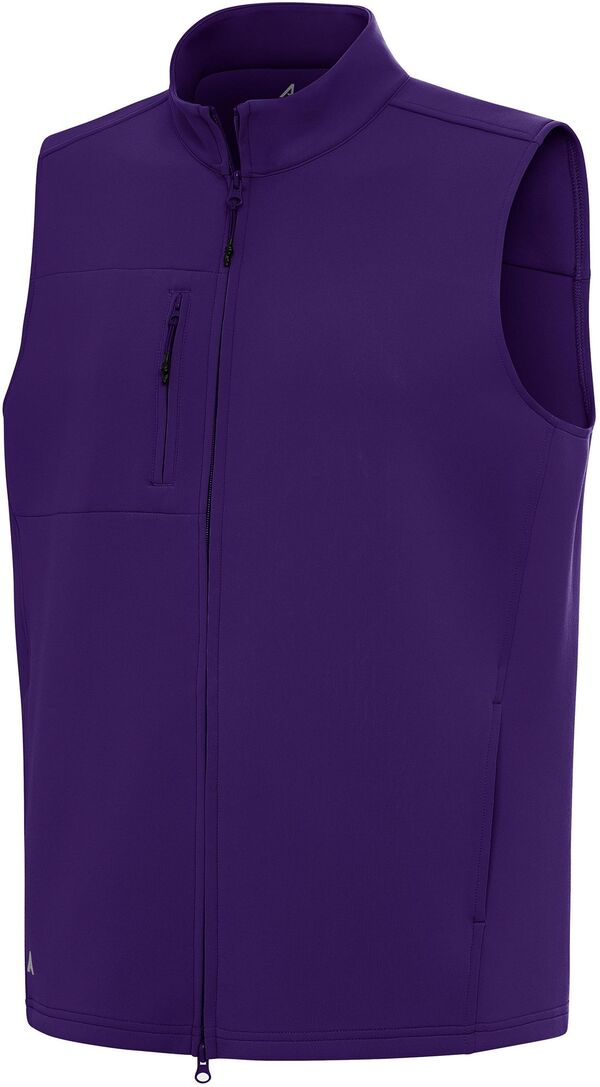 アンティグア メンズ トップス ベスト Antigua Men's Demand Full-Zip Golf Vest Dark Purple パープル