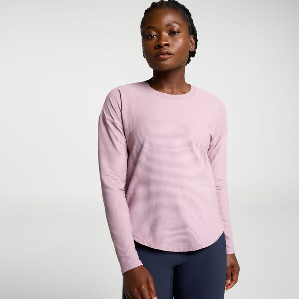 持ちはこび レディース トップス ティーシャツ CALIA Women\u0027s Renew Drop Needle Long Sleeve Tee Berry Pink サクラ色 トップス-Tシャツ・カットソー