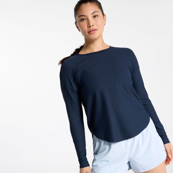 キャリー レディース トップス Tシャツ CALIA Women's Renew Drop Needle Long Sleeve Tee Darker Ardosia Slate スレート